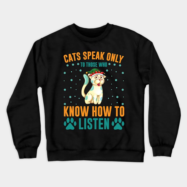 Cats T - Shirt Design Crewneck Sweatshirt by Shuvo Design